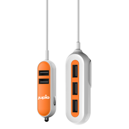 Show details for Jupio 5 Port USB Car Charger (2 front, 3 back) - 12V 5x 2.4A USB Picture of Jupio 5 Port USB Car Charger (2 front, 3 back) - 12V 5x 2.4A USB