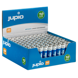 Picture of Jupio Alkaline AA Batteries Display Box 10 x 10 Pack (100 pcs)