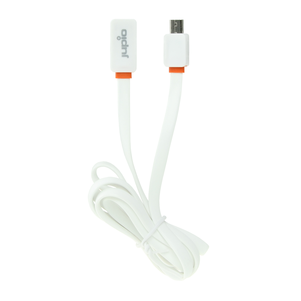 Afbeelding van Jupio Flat Cable Micro USB to USB WHITE 1M