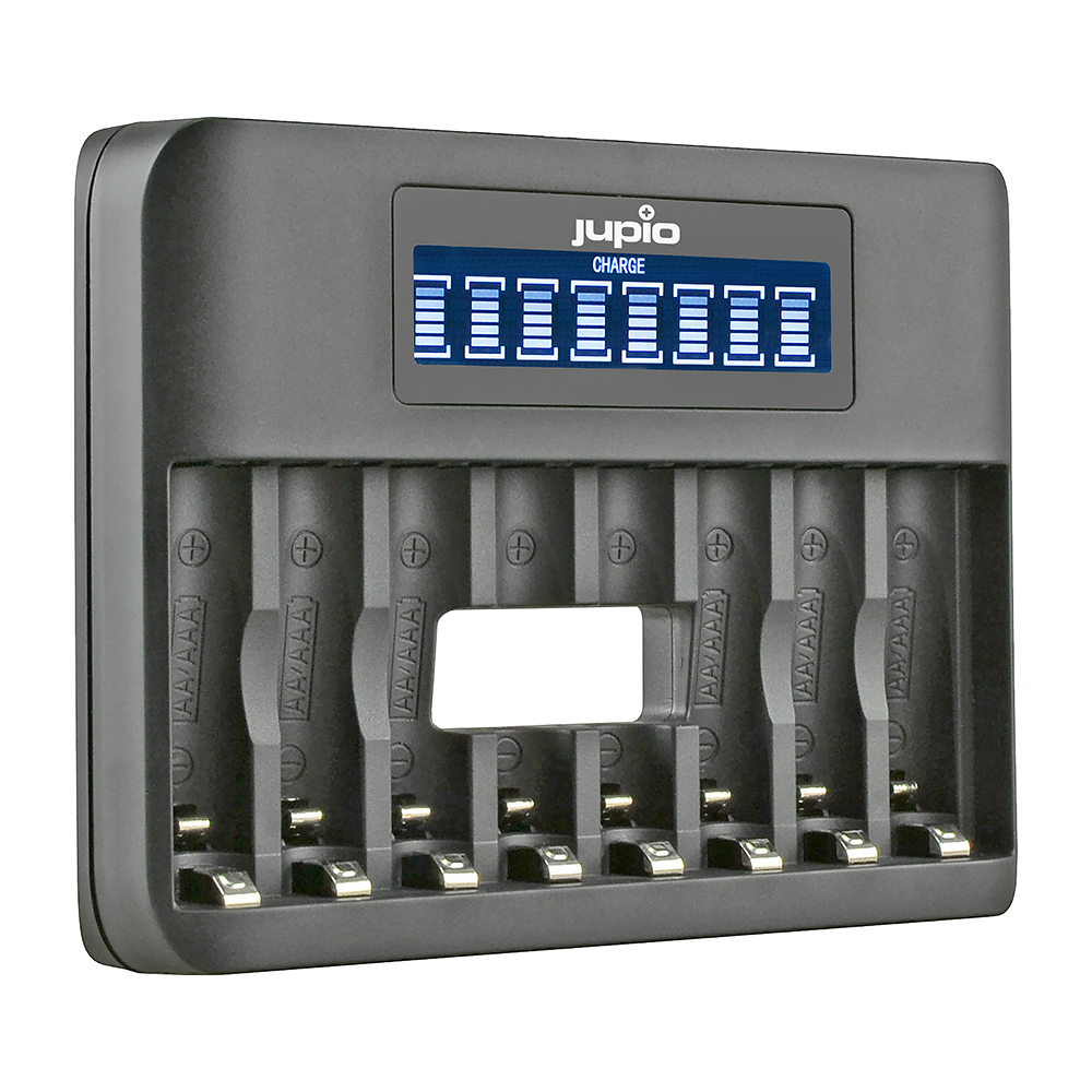 Afbeelding van Jupio USB 8-slots Octo Battery Charger LCD