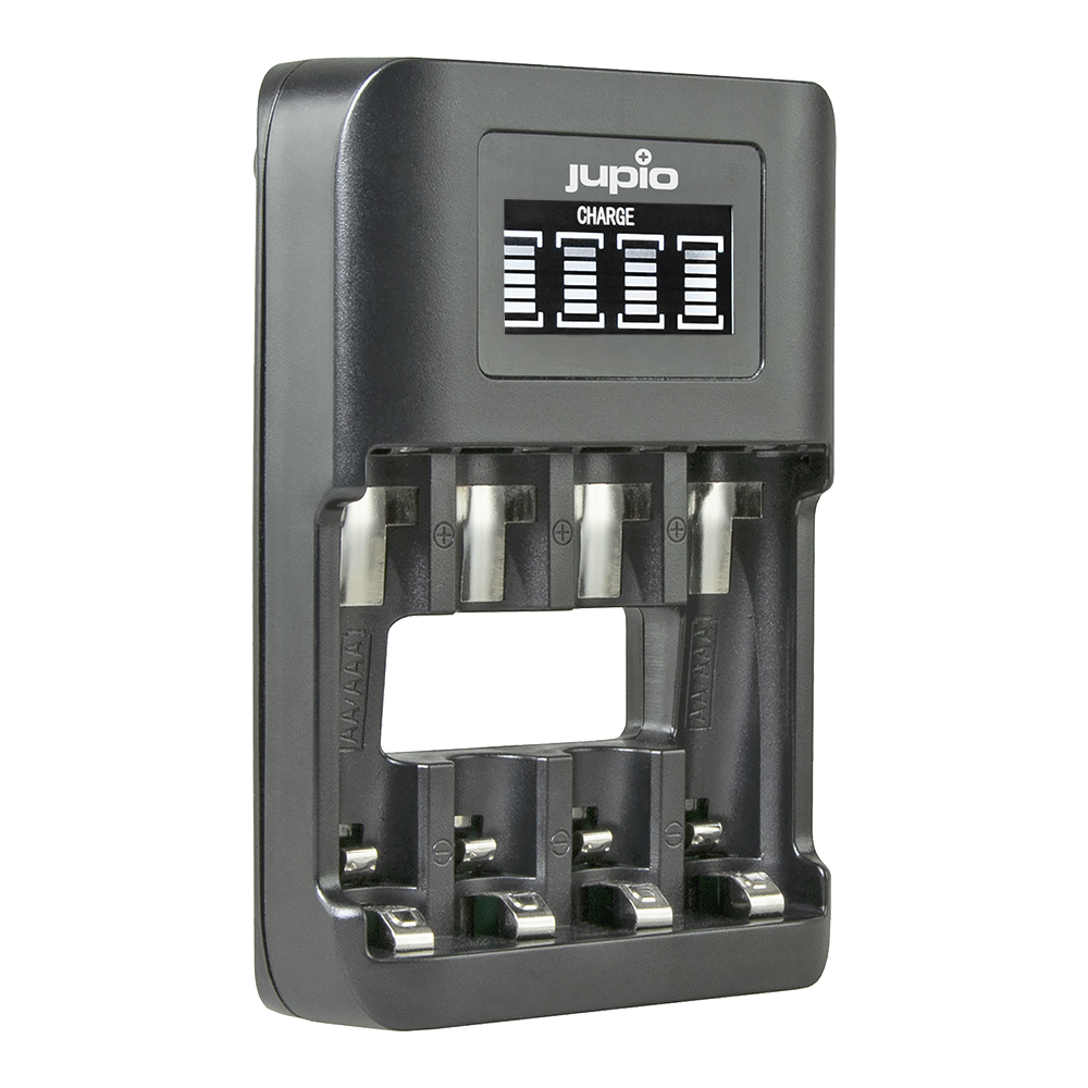 Image de Jupio USB 4-slots Ultra Fast Battery Charger LCD