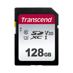 Image de Transcend 128GB SDXC Class 10 UHS-I U3 V30 (R 100MB/s | W 25MB/s)