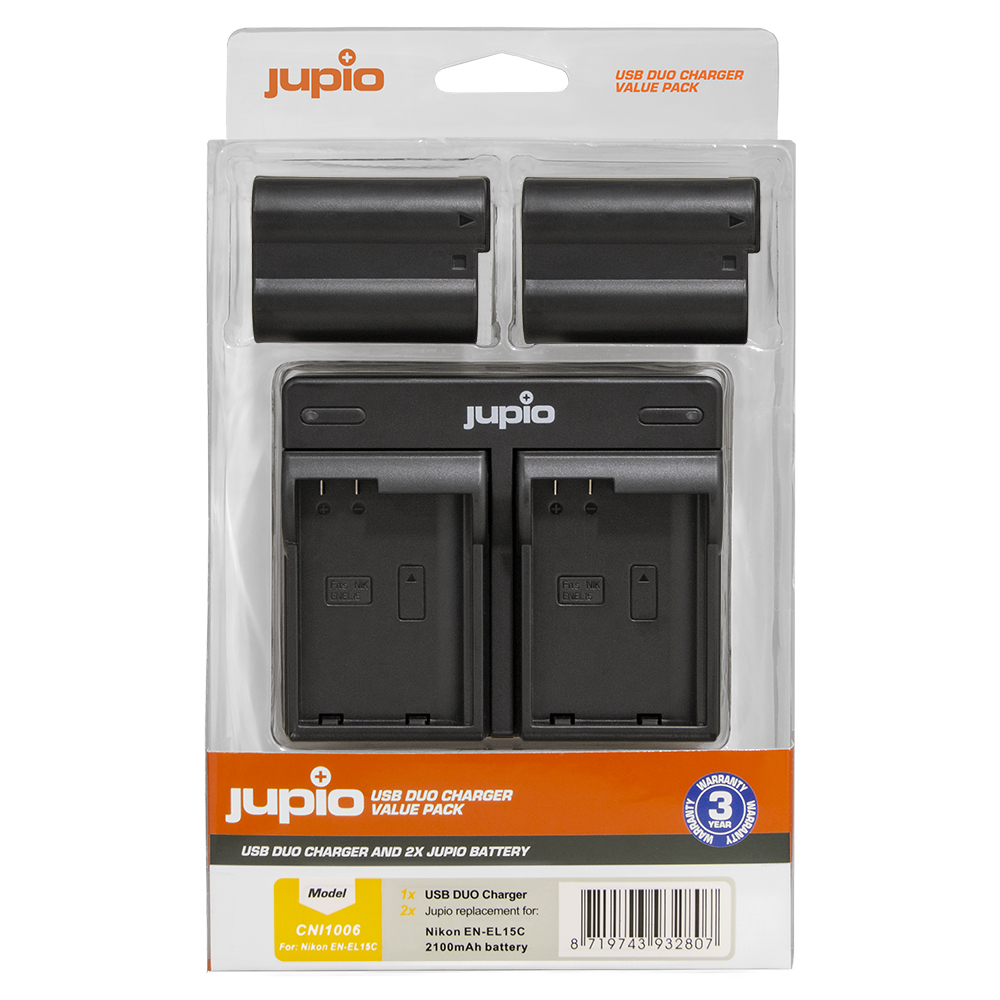 Afbeelding van 2x accu EN-EL15C + USB Dual Charger (Value Pack)