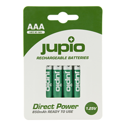 Picture of Jupio Rechargeable Batteries AAA 850 mAh 4 pcs DIRECT POWER VPE-10