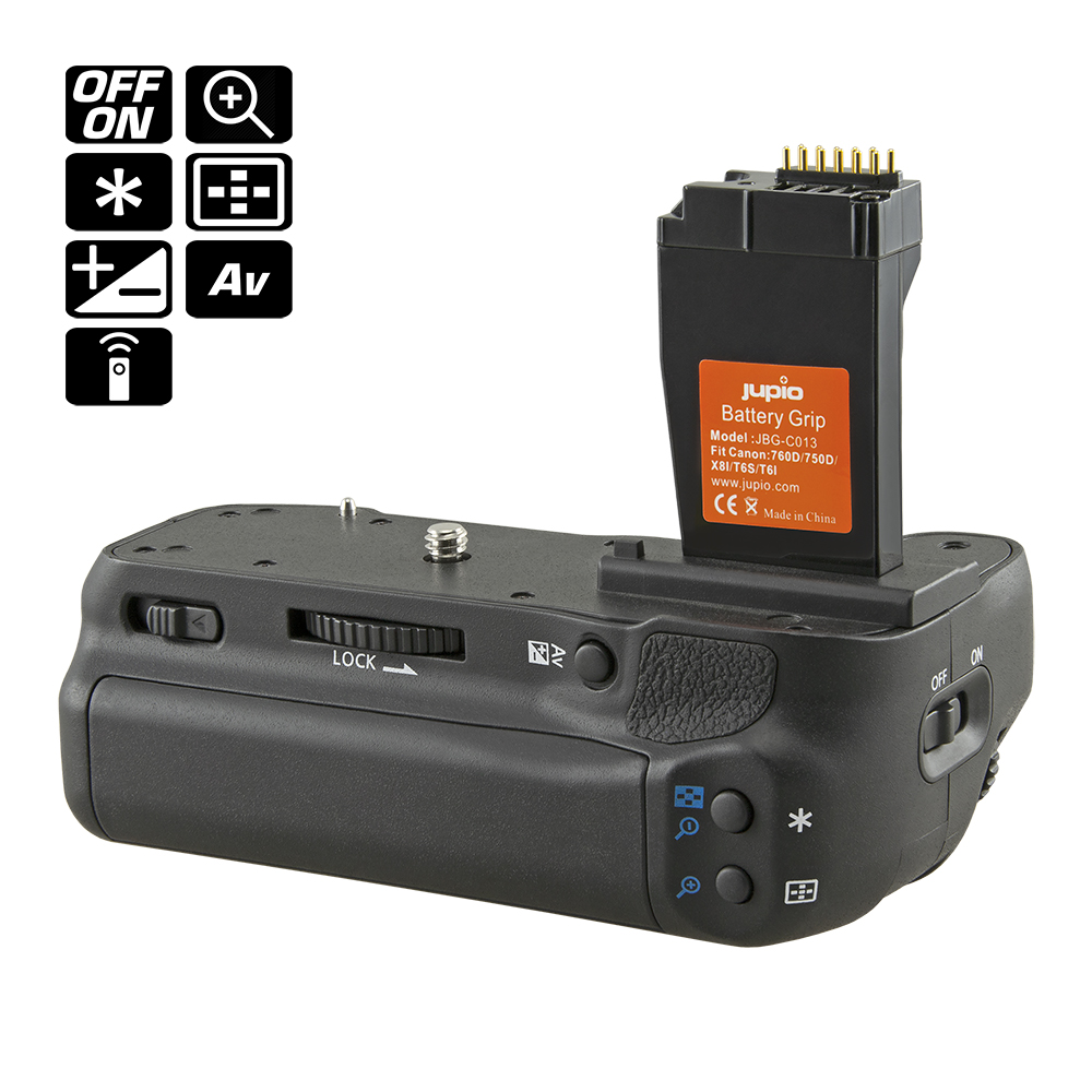 Image de Battery Grip for Canon EOS 750D/760D/X8i/T6s/T6i (BG-E18)