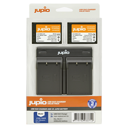 Picture of Jupio Value Pack: 2x Battery BLX-1 / BLX1 2280mAh + USB Dual Charger