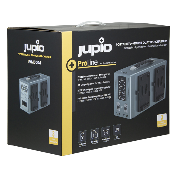 Jupioshop. ProLine Portable V-Mount Quattro Charger