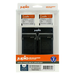 Afbeelding van Jupio Value Pack: 2x Battery DMW-BCM13E 1150mAh + USB Dual Charger
