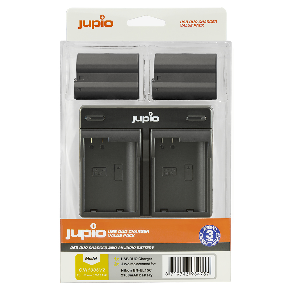 Picture of 2x Battery EN-EL15C + USB Dual Charger (Value Pack)