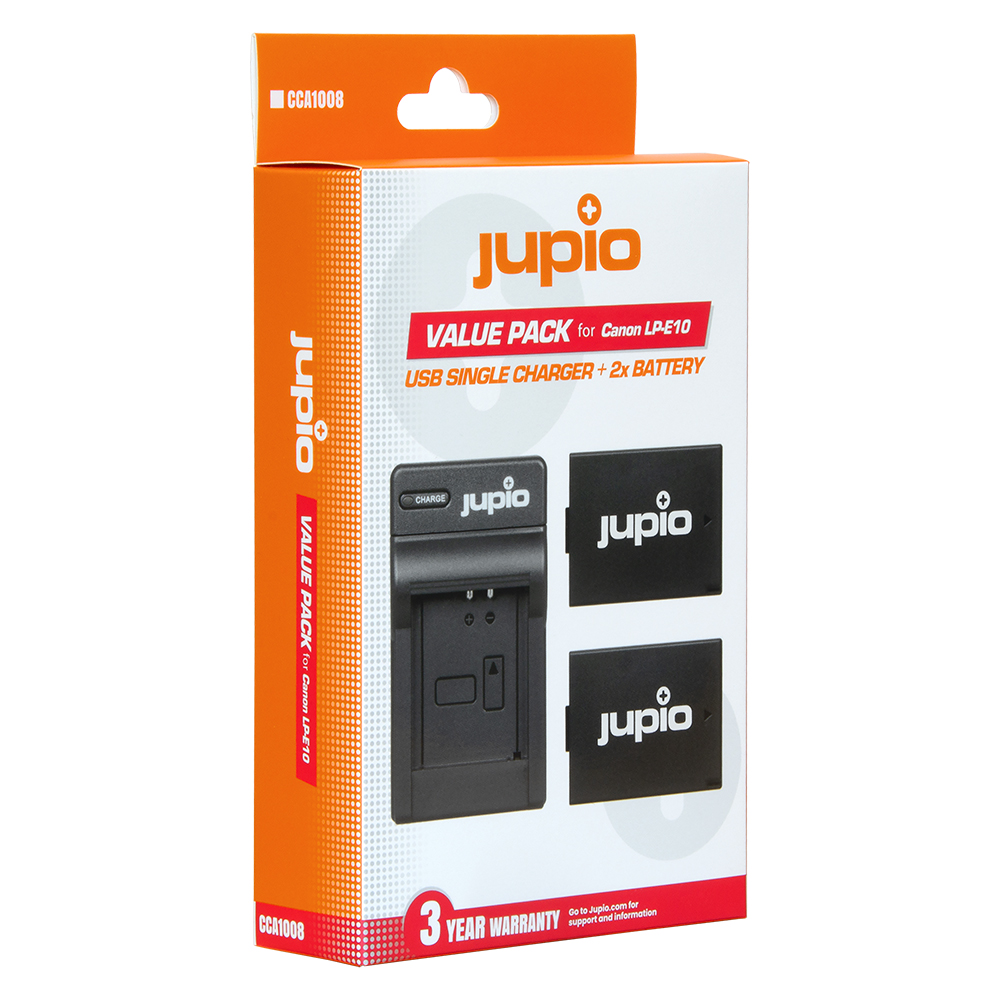Picture of 2x Canon LP-E10 + USB Single Charger (Value Pack)