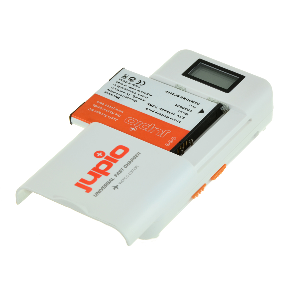 Afbeelding van Jupio Universal Fast Charger LCD version (Li-ion + AA/AAA + 2.1 Ah USB / World Edition)